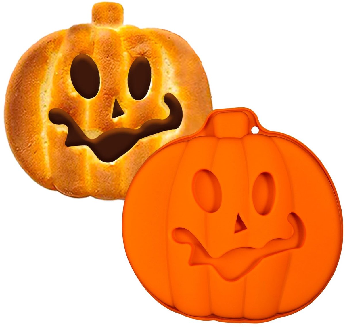 Siliconen Pompoen Cake Vorm 8" - Perfect voor Halloween