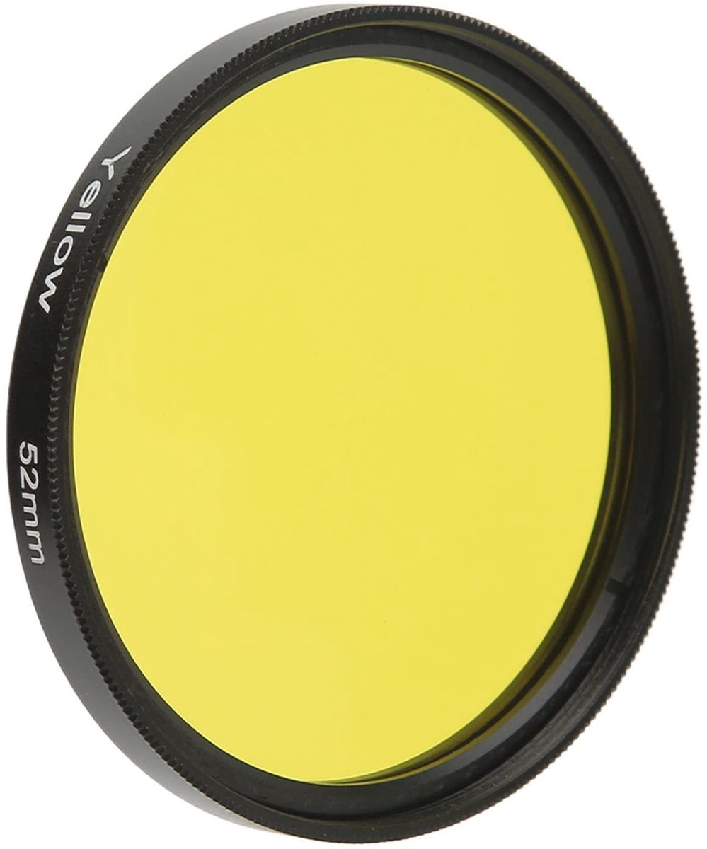 Allecto - 52 Mm Lensfilter - Optisch Glas - Aluminium Frame - Geel - Compatibel met Filterdiafragmalens - Ideaal voor Fotografie - Lichtgewicht