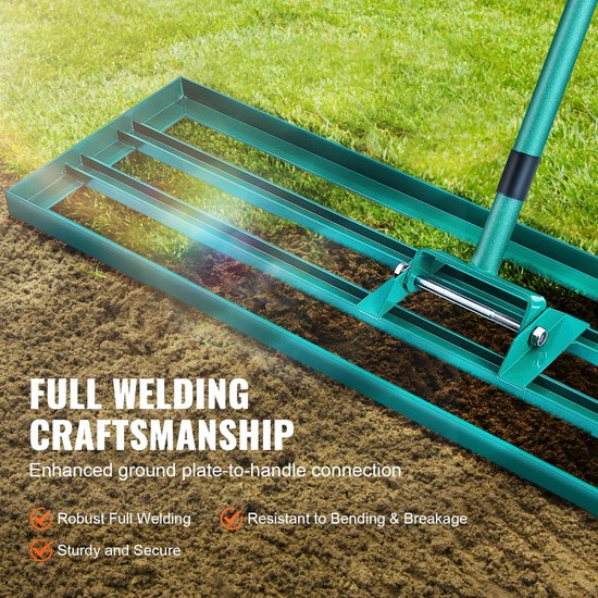 Stervia Gazonhark - Nivelleringhark - Gazon Leveler - Extra Breed - Verlengde Handvat - Groen - 25.5 x 91.5 x 205 cm van Merkloos	 — afbeelding 5