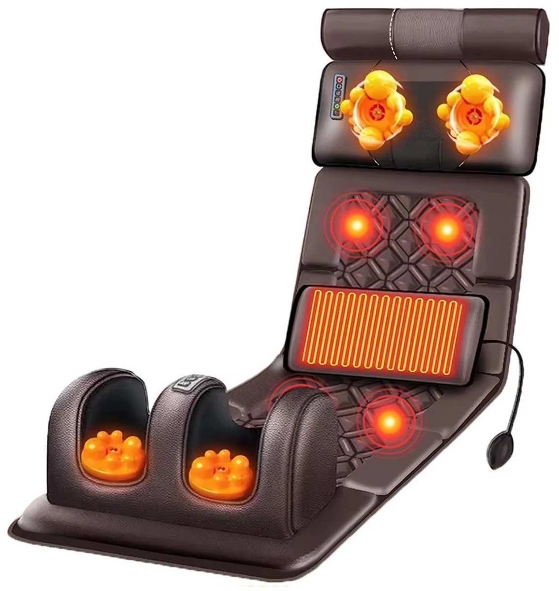 CINK Relax® Massage Matras met Verwarming – Full Body Massage Mat – Shiatsu & Vibratie Massage – Voor Rug, Nek & Benen – Met Afstandsbediening
