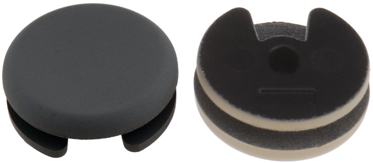 Allecto - D2D Grey Analog Stick - Vervangende Joystick Cap - Hoogwaardige Kwaliteit - Grijs - Compatibel met 3DS XL - Perfecte Pasvorm voor Gaming ...