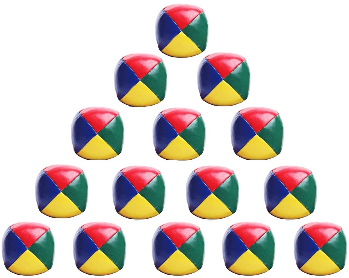 Allecto - Juggling Balls Set - 15-delige set - Kleurrijke circusballen voor kinderen en volwassenen - Geschikt voor beginners - Buiten speelgoed