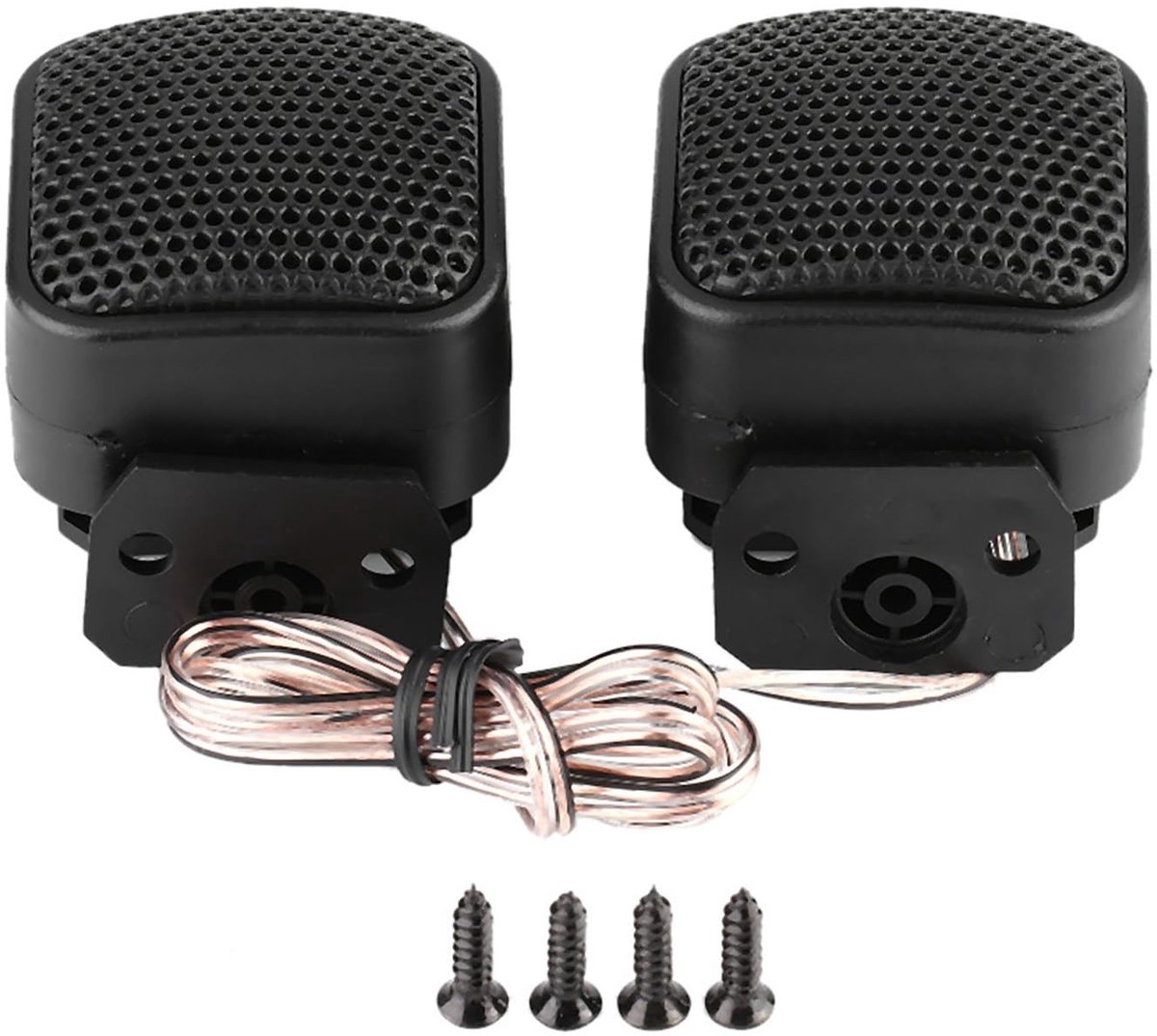 Allecto - Luide tweeter autoluidsprekers - 500 W autoradio tweeters - Lichtgewicht en compact - Kleine vierkante tweeters - Perfect voor muzieklief...