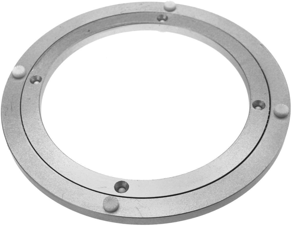 SPHProducts - Rotating Turntable - Draaitafel - Aluminium - 8 Inch - Turnplate - Ideaal voor hobby en creativiteit - Zilver