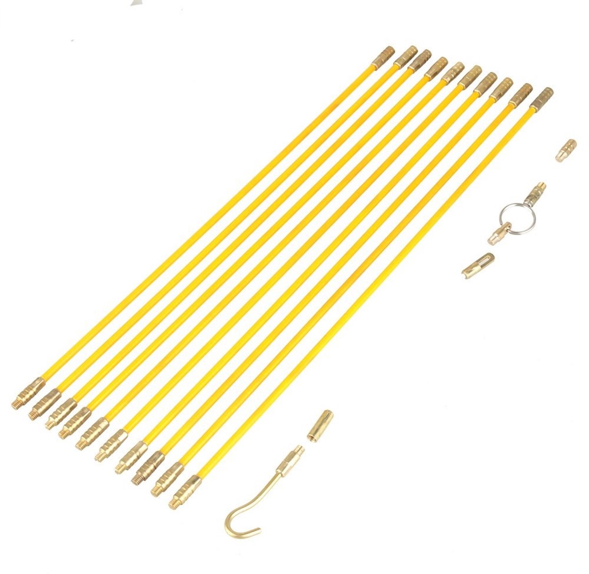 Store_9 - Kabeltrekker - Vezeloptische Vislijn - Flexibel en stevig - 10-delige set - Ideaal voor kabelinstallatie - Geschikt voor DIY-projecten