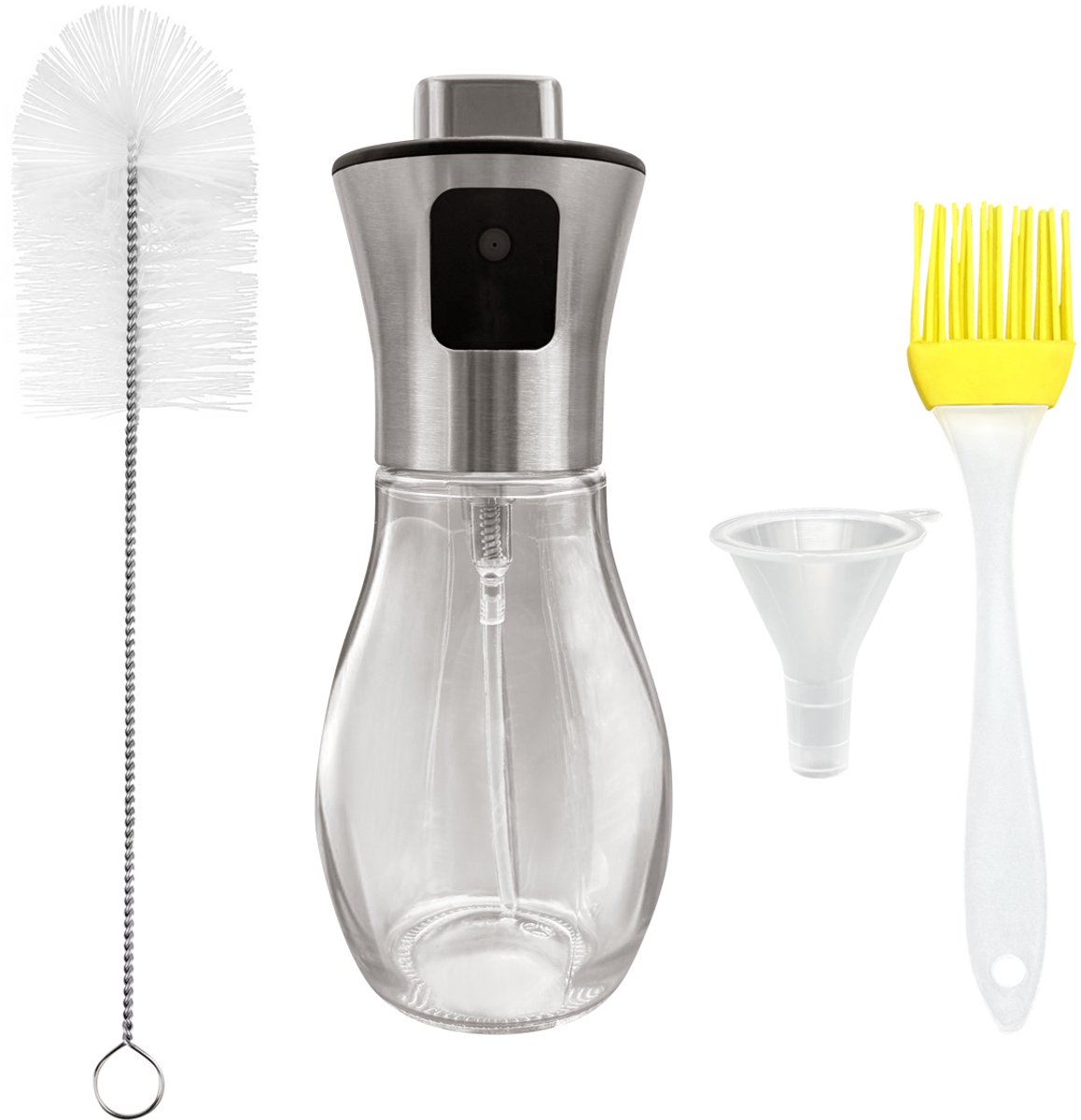 Purepeak 4-in-1 Olijfolie Sprayer Set - Olie Sprayer - 200ml - Navulbaar