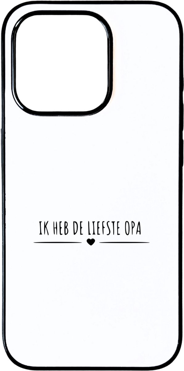 Hacebo® - ik heb de liefste opa telefoonhoesje - Opa - cadeau opa - telefoonhoesjes - Leuk cadeau voor je opa om te geven - verjaardag opa - hoesje geschikt voor iPhone 15 Pro