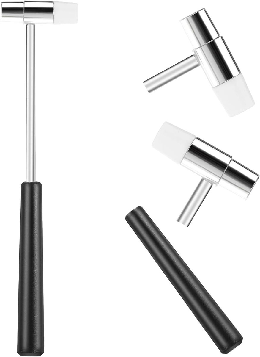 Lichte mini hamer met dubbele kop, 7.1 inch, ideaal voor sieraden, houtbewerking en muziekinstrumenten