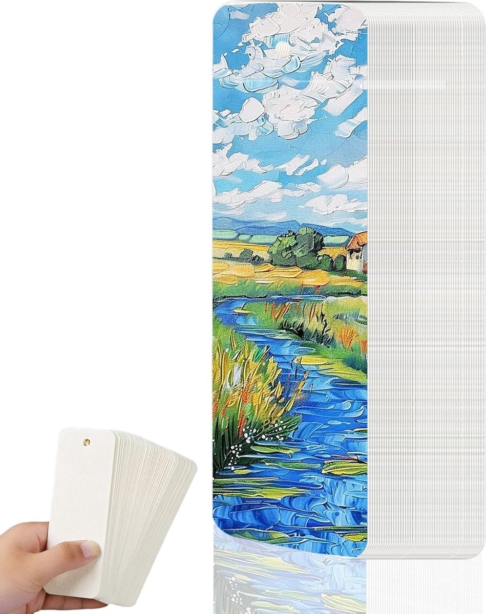 Watercolor Papier Bookmark Blank 50 Stuks - 300g Postkaarten, Notitieblokken, DIY Boekenleggers, Geschikt voor Waterverf en Creatieve Projecten, 15 x 5 cm