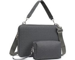 SnelShoppen - Hard Laptop Tas voor 13.3 14 15 16 17 17.3 Inch Laptop en Tablet, Ruimtegrijs, Draagbaar, Compatibel met MacBook Pro/Air en HP Envy
