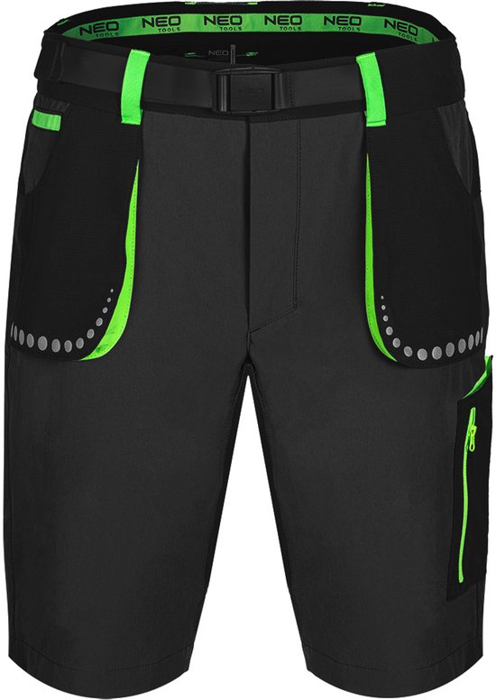 NEO TOOLS PREMIUM Series - Short de travail - 4 Way Stretch - Noir - XL
