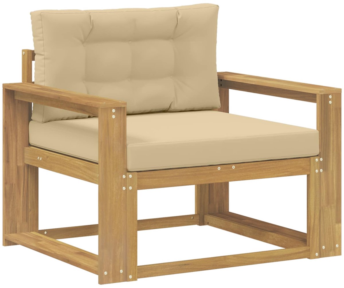 vidaXL - Buiten - Midden - Sofa - Polyester - Wit