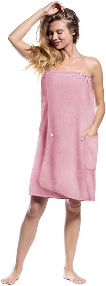 Sneldrogende Microvezel Badcape voor Dames, Verstelbare Badjas Wrap, Ideaal voor Spa en Thuisgebruik