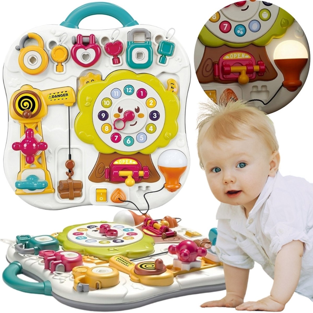 Woopie Montessori manipulatief zintuiglijk interactief bord voor peuters - UNI