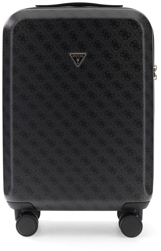 GUESS trolley Latona 18 In 8-Wheeler Coal Logo donkergrijs 53cm