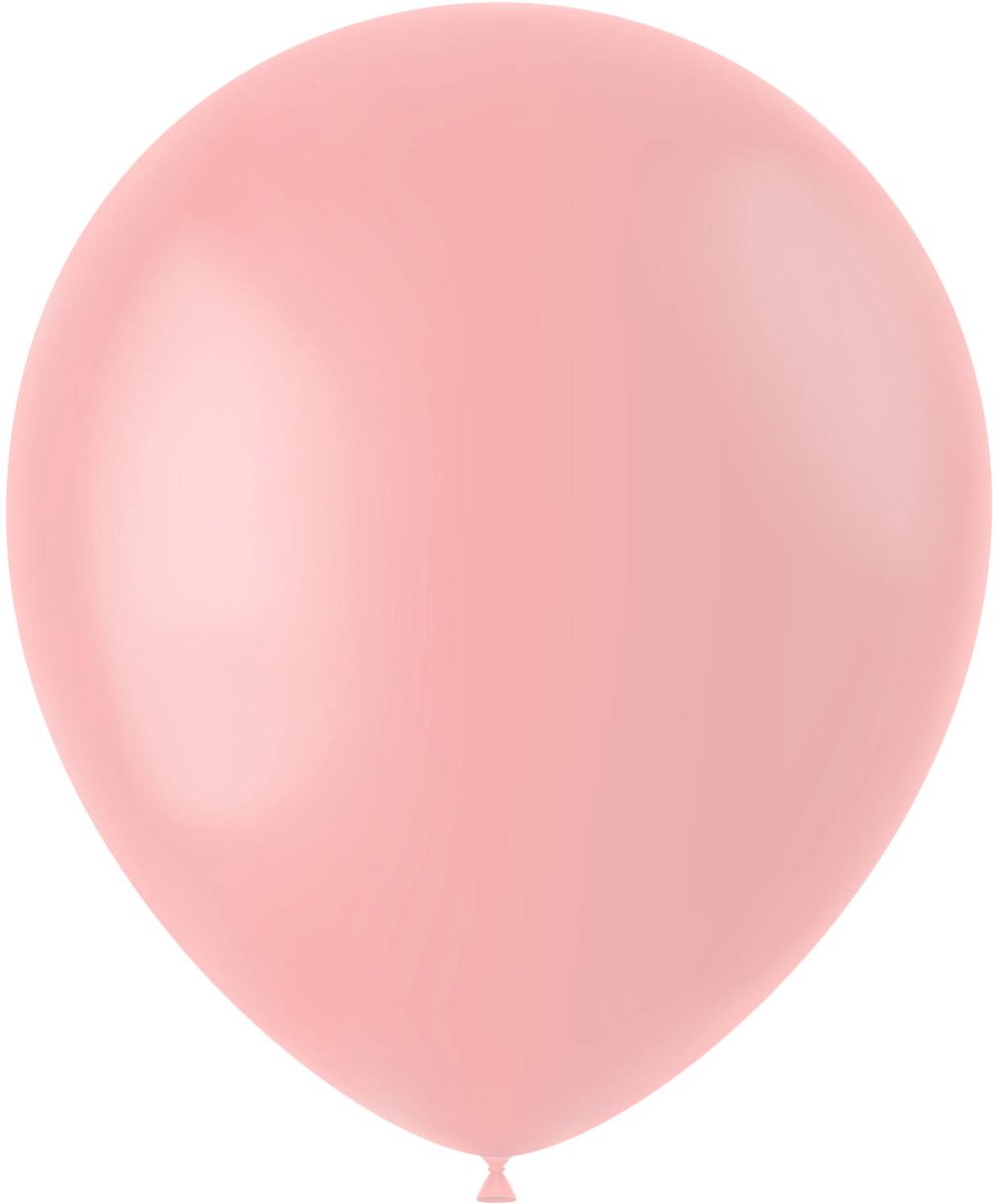 Ballonnen Powder Pink Mat 33cm - 10 stuks