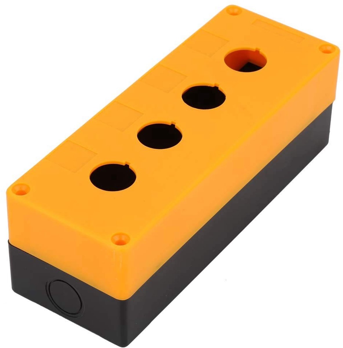 ONF3 - BX4 22mm Control Cabinet - Waterdichte Schakelaar - Geel - Industrieel - Controlebox - Geschikt voor Muurmontage - Wit