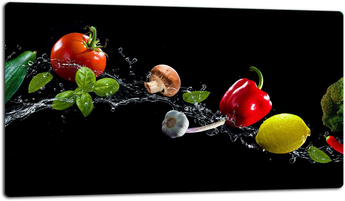 TMK ArtDeko - Glazen Snijplank - 52x30 cm - Inductie - Veelkleurig