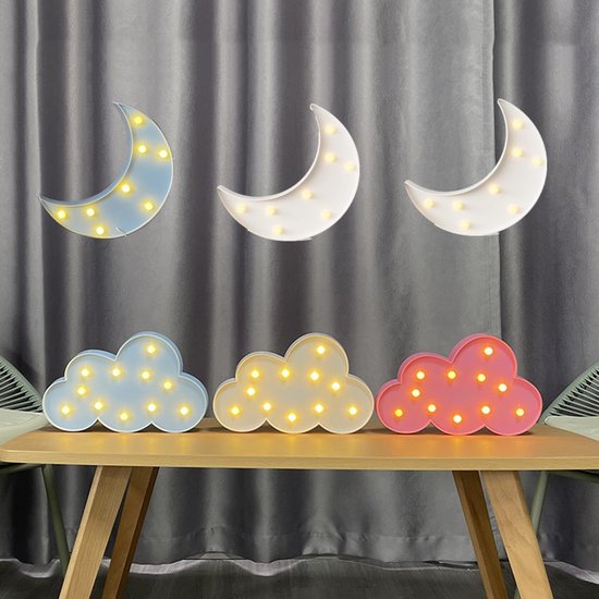 Neon Lamp - Decoratieve Verlichting - Muur Decoratie - Batterij Voeding - 2 Stuks - Wit — afbeelding 3