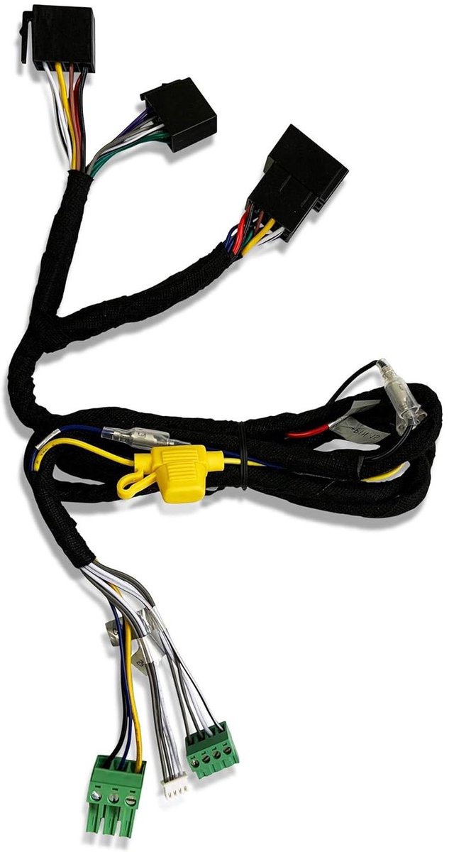 Aansluitkabelset Versterker - ISO Kabelboom Set - Audio Installatie - Plug & Play - 2-kanaals - Zwart