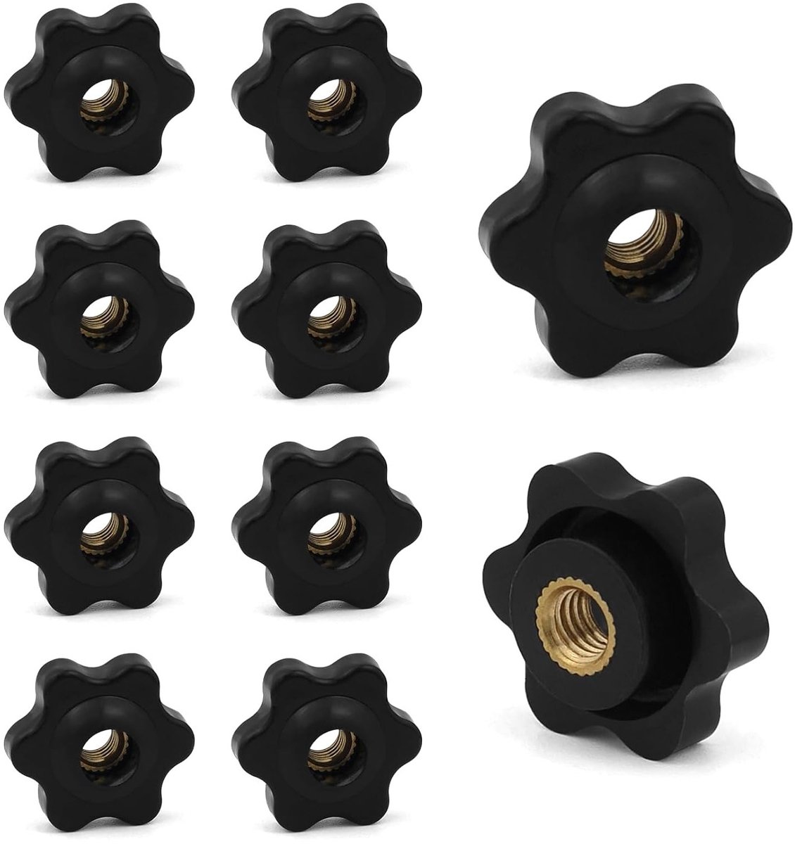 Set van 10 stuks M6 x 25mm Stervormige Schroeven met Plastic Kop, Vervangingsschroeven voor Mechanische Toepassingen en Handgereedschap