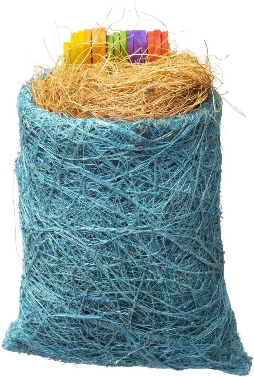 Vogel Speelgoed - Knaagspeelgoed Vogel - Vogel Bezig Houden - Natuurlijk Materiaal - 21.59 cm - Multicolor