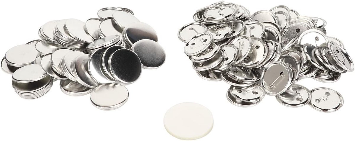 Button Maker Benodigdheden, 100 Sets voor Handgemaakte Pins en Knopen (50mm)
