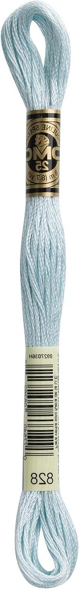 Borduurgaren Katoen - Floss Garen - Handwerken Borduren - Dubbel Gemerceriseerd - 12 x 8m - Lichtblauw
