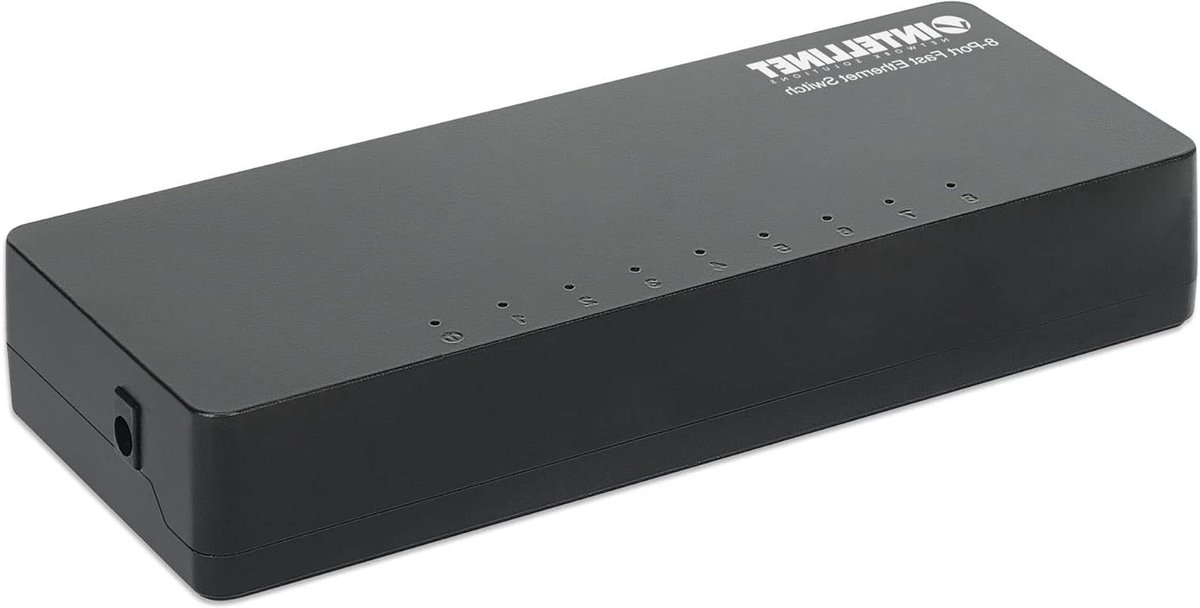 Ethernet Switch - Netwerk Switch - Netwerk Uitbreiden - Energiebesparend - 8 Poorten - Zwart