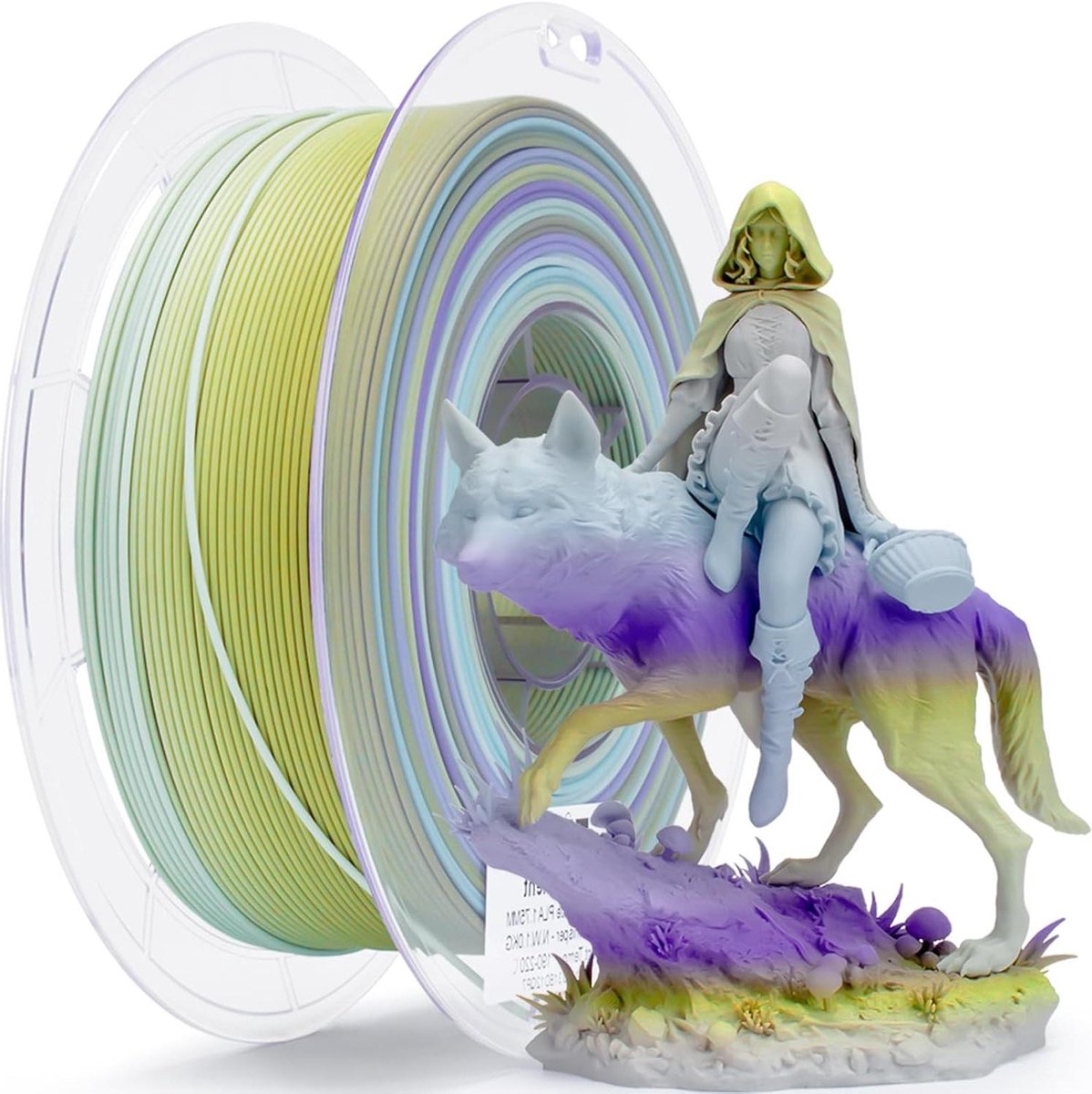 PLA Filament 1.75mm - 3D Printer Filament - 3D Printen - Snel Kleurverloop Mat - 1KG - Gradiënt