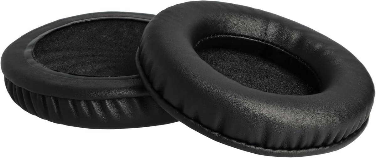 Oorkussens Hoofdtelefoon - Oorschelpen Vervangend - Comfort Verhogend - Zacht Polyurethaan - 10.2 cm Buitendiameter - Zwart