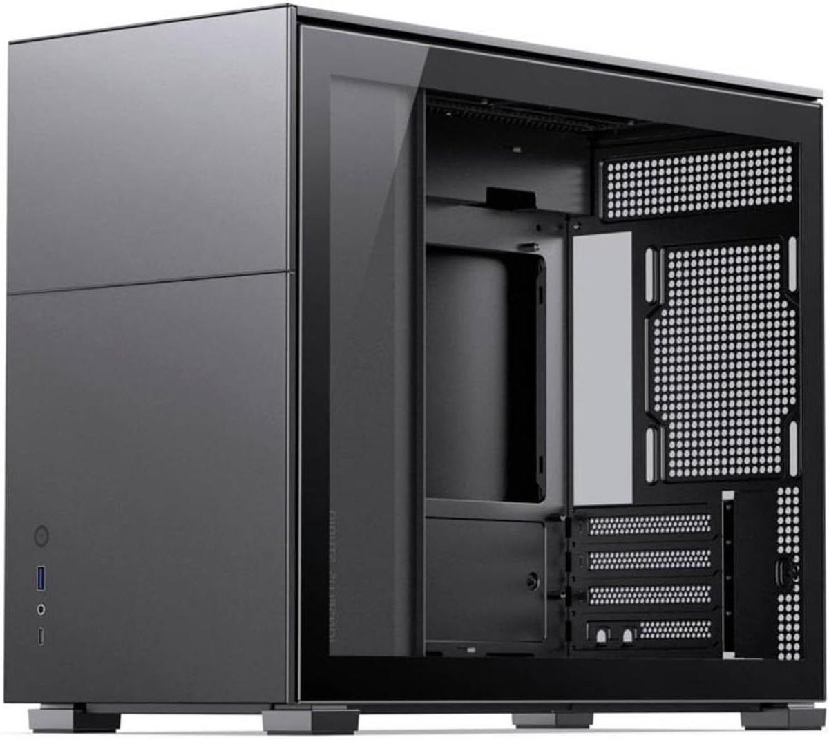 Computerbehuizing - PC Case - Desktop Bouwen - Gehard Glas - 20.5 x 45.2 x 36.3 cm - Zwart