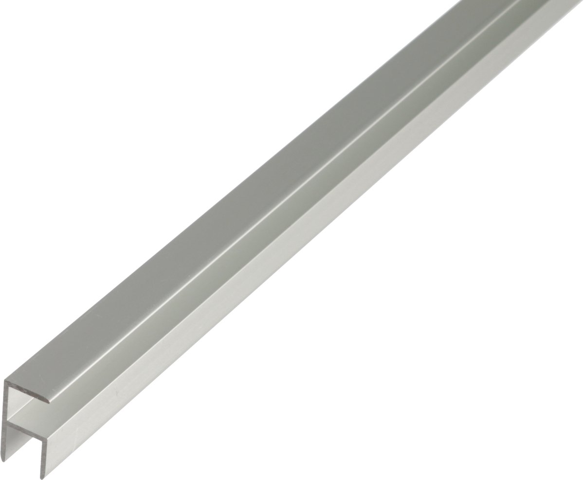 Alberts 030609 hoekprofiel | zelfklemmend | aluminium, zilverkleurig geanodiseerd | 1000 x 12,9 x 24 mm