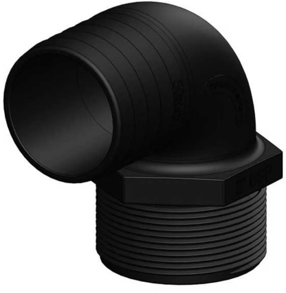Trudesign M 2´´ Elleboogconnector 50 Mm Zwart