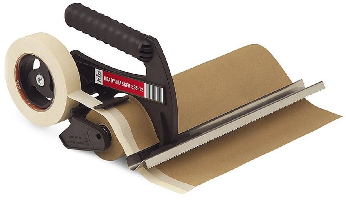 Kip 335 Afdekpapier dispenser - Voor schilderstape - Verwisselbare afscheurtang - Inclusief mes - Handdispenser - 35 CM