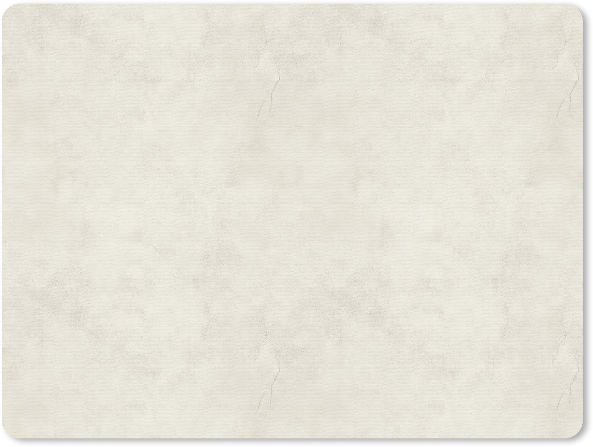 Muismat 12x10 cm - Mousepad Crème - Egaal - Beton print - Muismatten