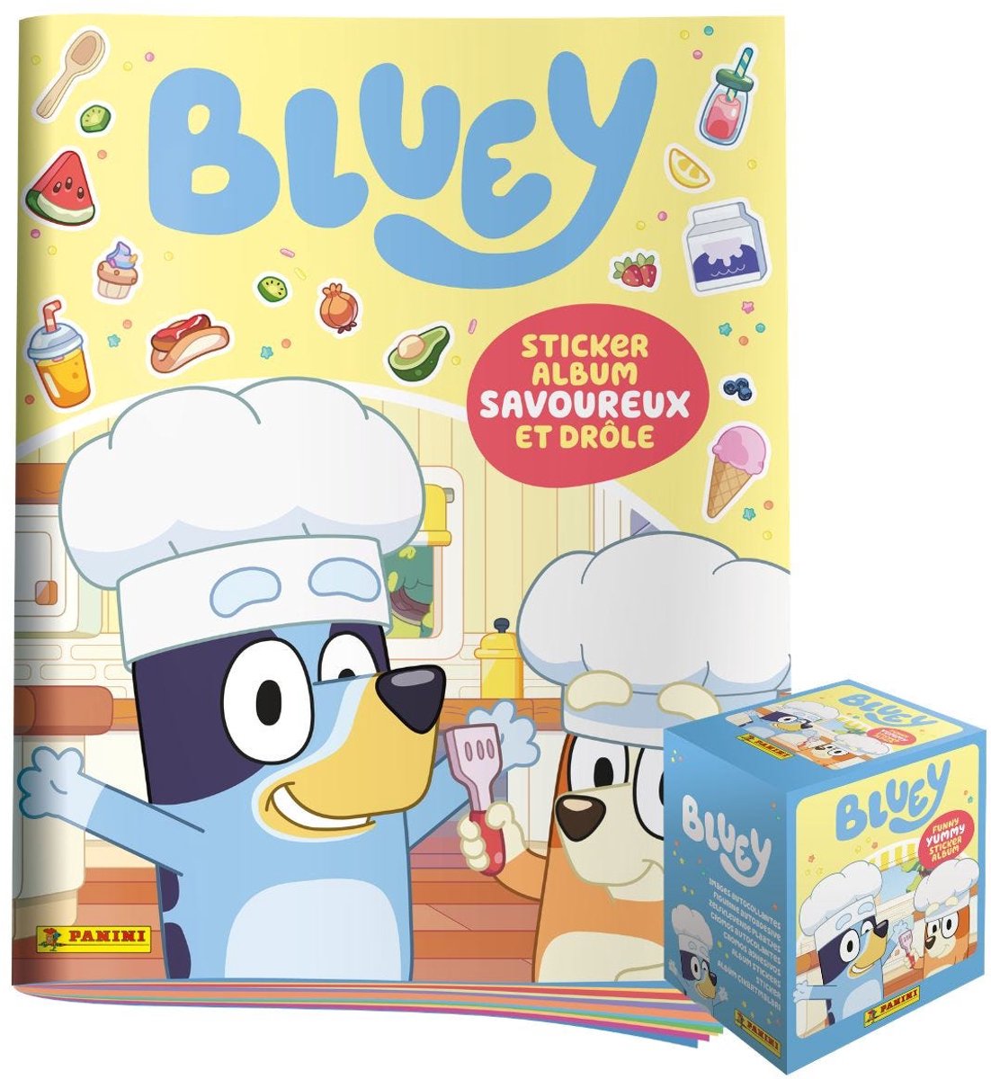 Bluey : Savoureux et drôle - Sticker collection - Promo pack in het frans Panini