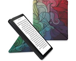 E-reader hoes - E-reader cover - Apparaat beschermen - Met origami standaard - Kindle Oasis 10e Gen - Roze blauw groen