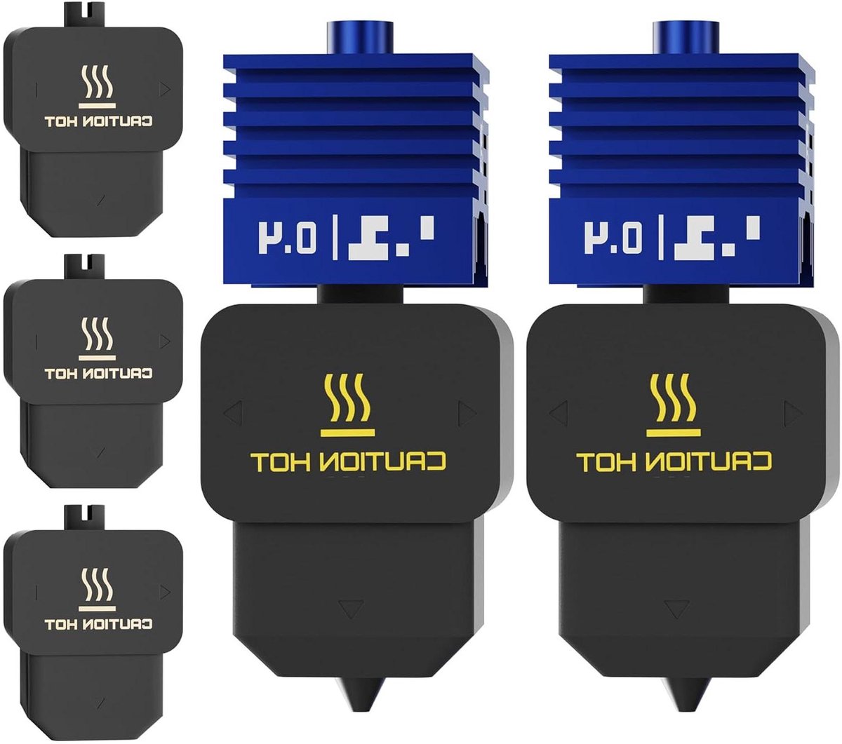 Hotend Printkop - 3D Printer Mondstuk - 3D Printen Verbeteren - VantaC Non-stick Coating - 0.4 mm - Zilver