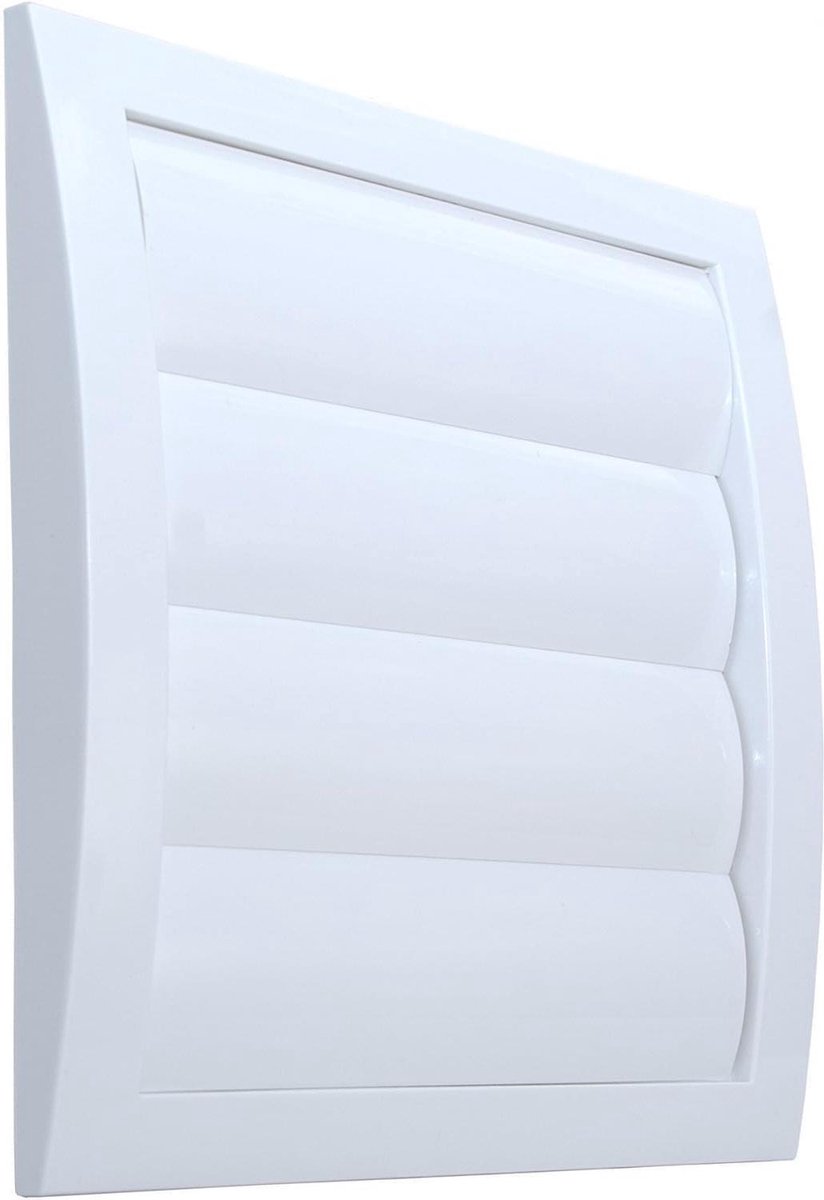 Ventilatierooster - Afsluitrooster Luchtkap - Ventilatie - Met insectennet - Ø 125 mm - Wit