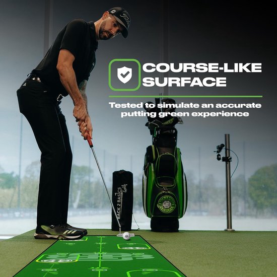 Golf Putting Mat - Putting Groen - Thuis Trainen - Levensechte Simulatie - 3 meter - Groen — afbeelding 4
