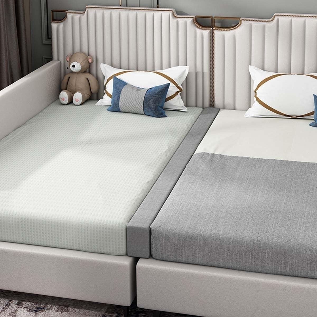 Bed Pillow Filler - Matras Extender - Bed Gap Vullen - Met Afneembare Hoes - 180x10x20cm - Zwart