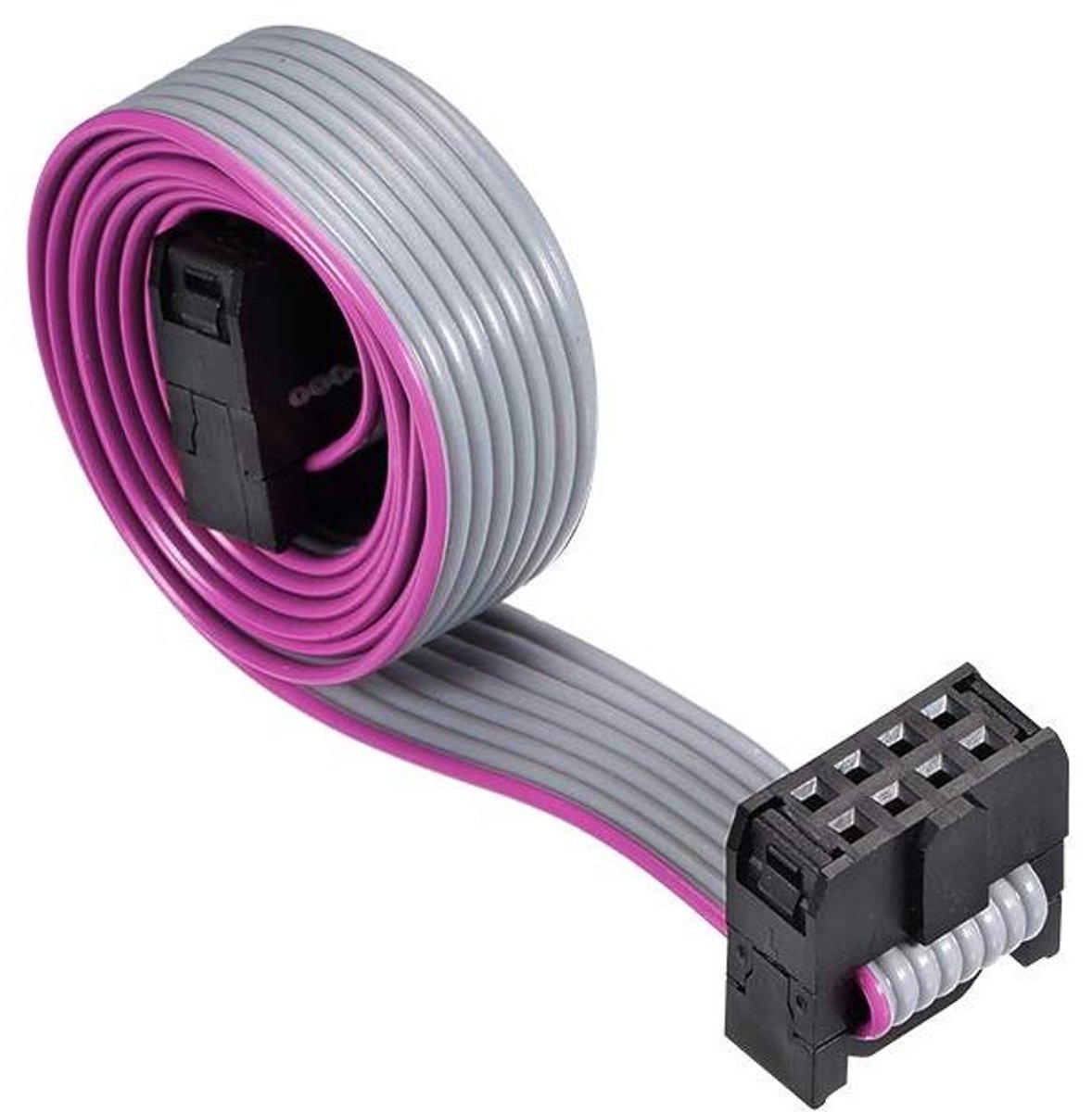 Vlakbandkabel - IDC kabel - Dataoverdracht - 8 polig - 50 cm - Grijs