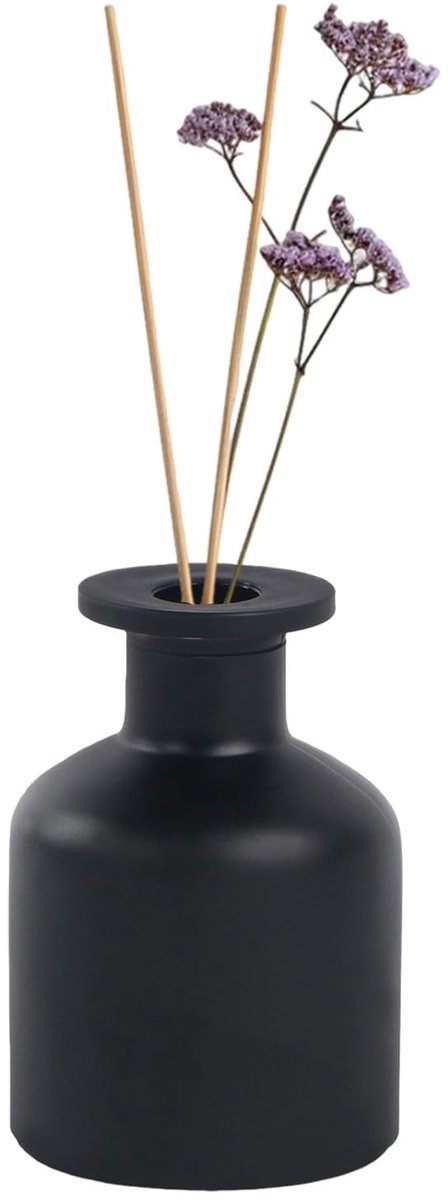 Store_8 - Lege Glas Diffuser Flessen - Aromatherapie - Hervulbaar - Mat Zwart - Essentiële Oliën Container - DIY Decor - Geur Accessoires
