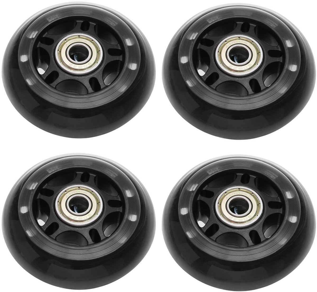 Store_9 PU wielen 608ZZ lagers Duurzaam en sterk 72x24mm Anti-tip wielen Geschikt voor scooters en skateboards