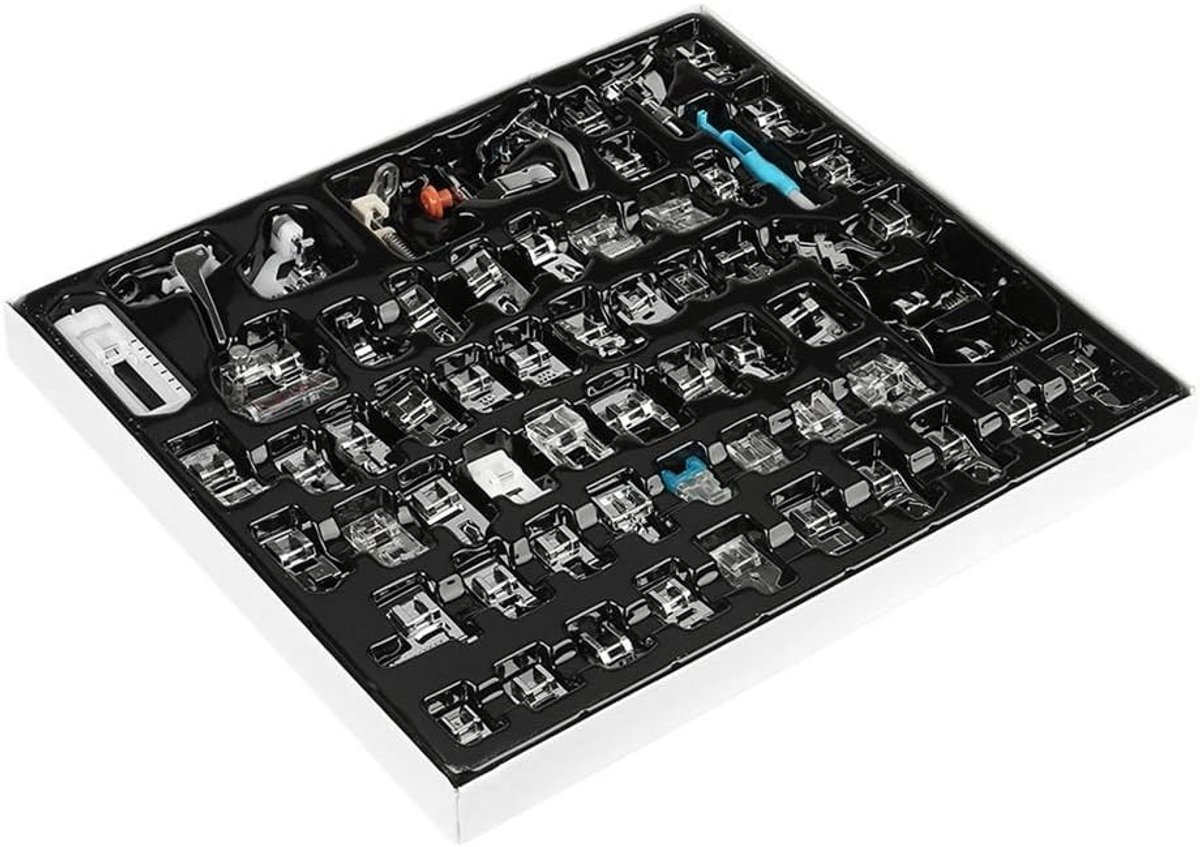 Complete Set van 62 Persvoeten voor Naaimachine - Multifunctionele Naaivoeten, Accessoires en Onderdelen voor Creatief Naaien