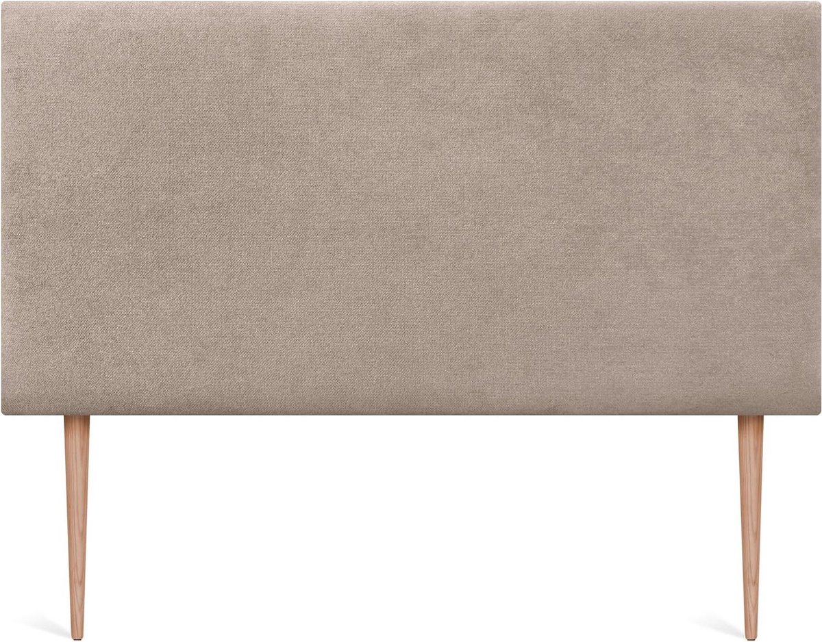 Gestoffeerd Hoofdbord - Bed Hoofdbord - Bed Decoratie - Vlekwerende Aqualine Stof - 150cm Breed 70cm Hoog - Beige