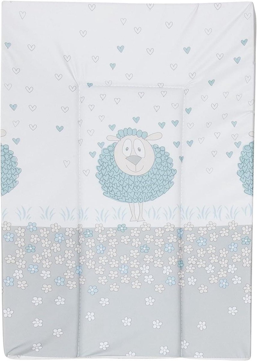Aankleedkussen - Commode onderlegger - Veilig verschonen - Extra hoge wanden - 54 x 73 cm - multicolor