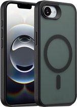 Coque Accezz - Compatible avec iPhone 16e - Coque arrière givrée robuste compatible MagSafe - Zwart