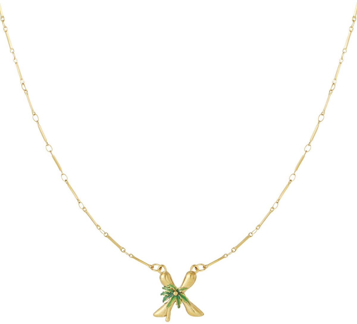 Happy Initials ketting met bedels